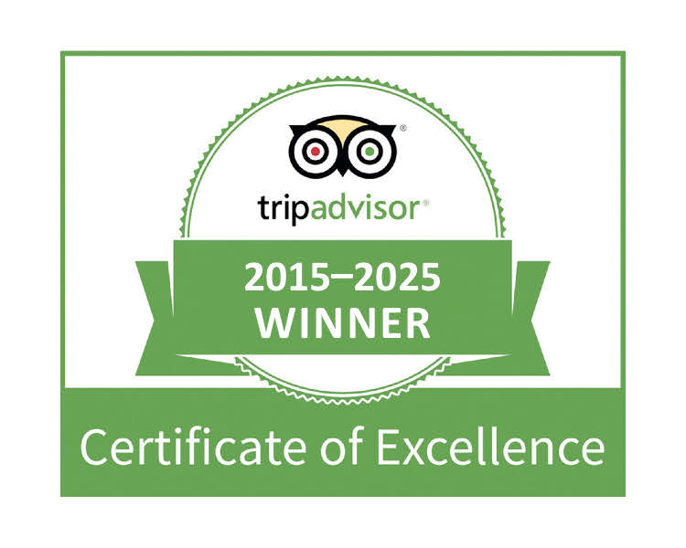 Trip Advisor Certificate of Excellence